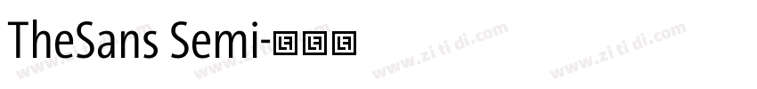 TheSans Semi字体转换 TheSans Semi字体转换